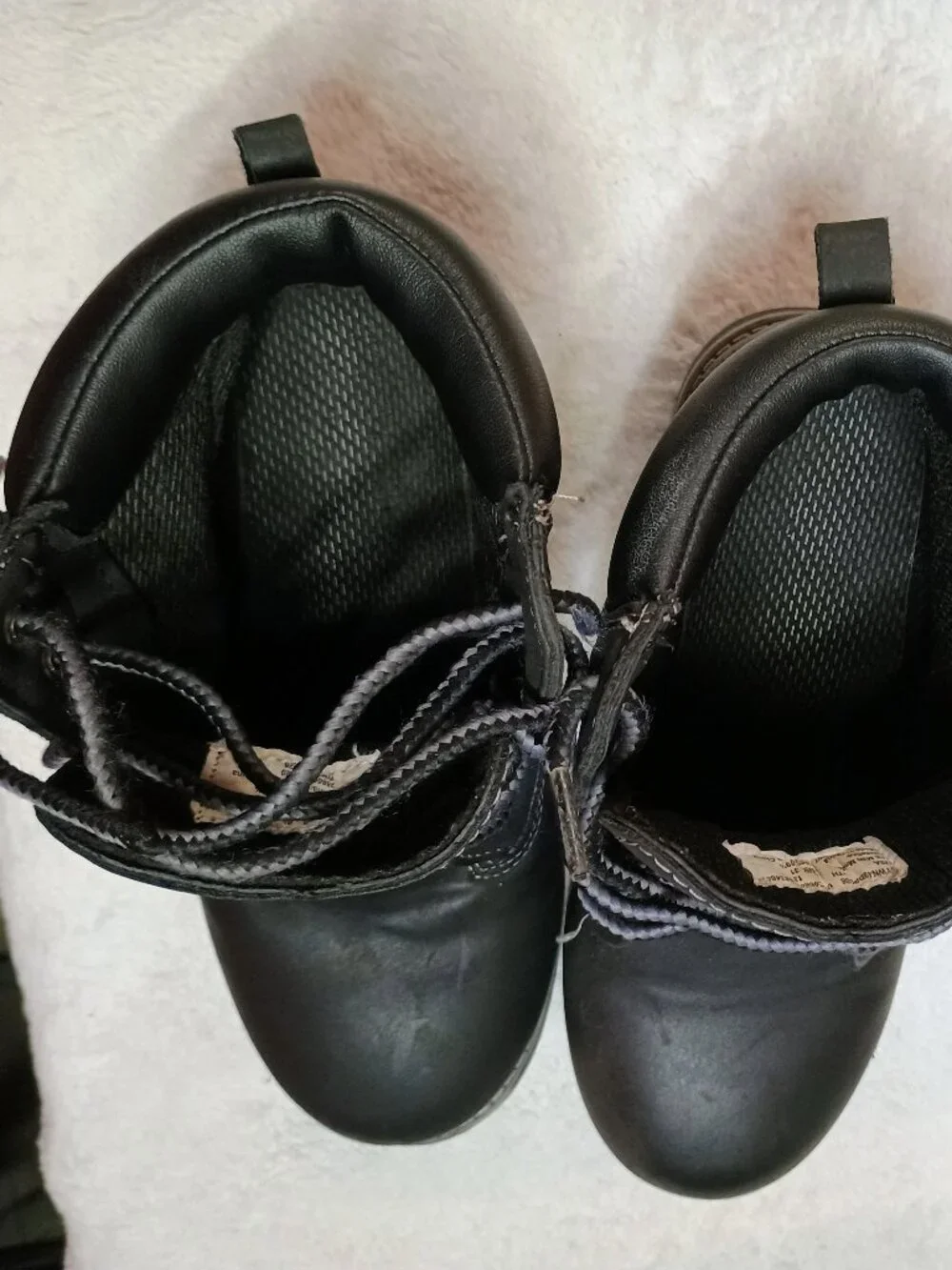 EUC Kids Wonder Nation Sz 13 Black Youth Utility Work Boots Rugged Outdoor Lace
